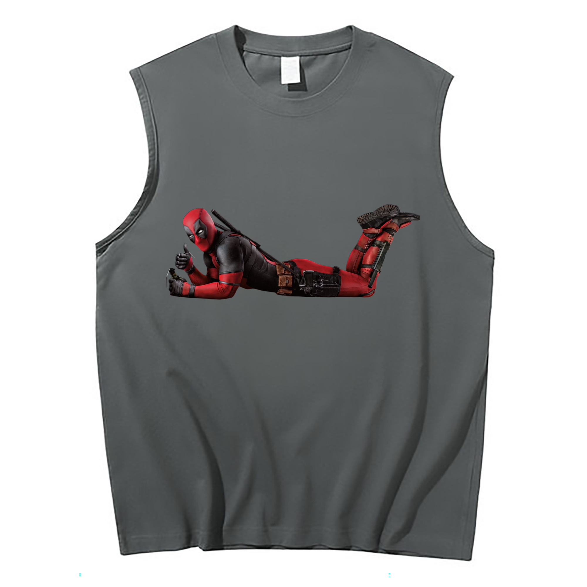 （画像用） Deadpool デッドプール コットン100％タンクトップ（フロントプリント）